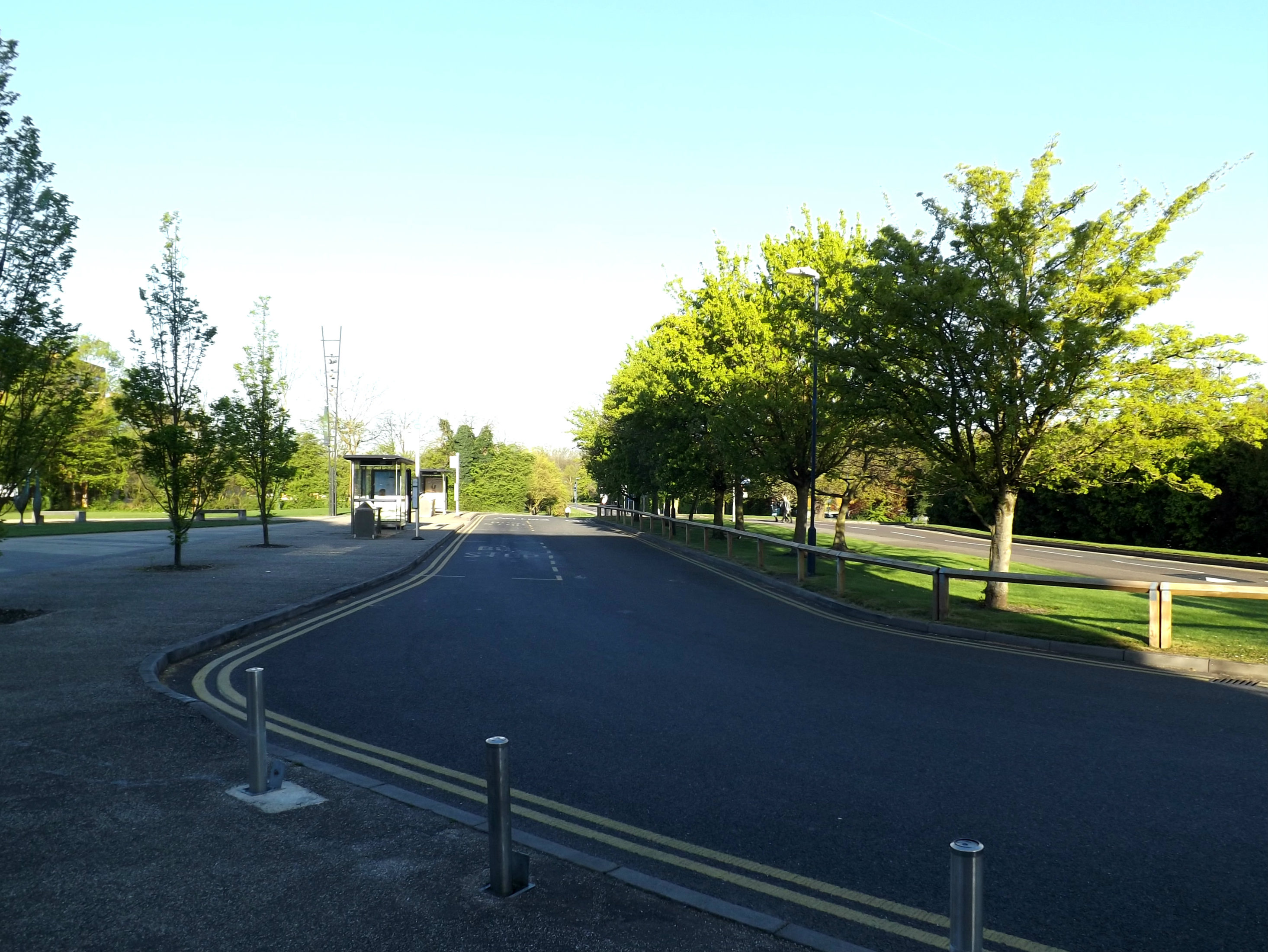 Campus Road on Stag Hill Campus, University of Surrey, Guildford